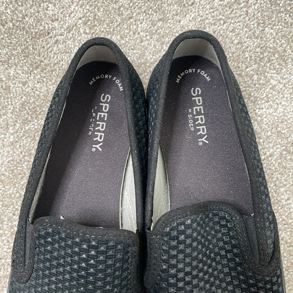 Sperry Seaside Perforated Emboss Suede Slip on Sneaker - Picture 3 of 9